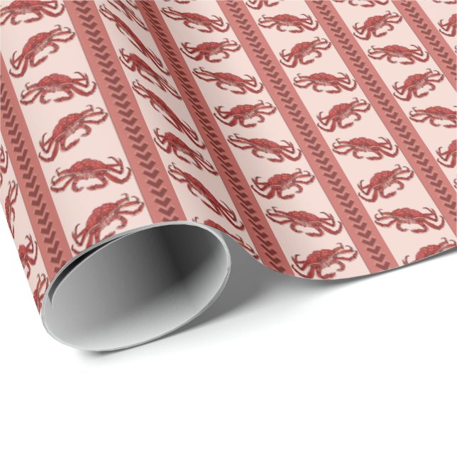 Alaska King Crab Wrapping Paper  Presentpapper (Rullad Hörn)