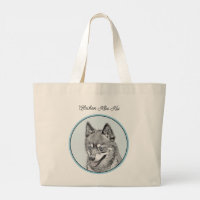 Alaska Klee Kai AKK Husky Painting Cute Hund Art