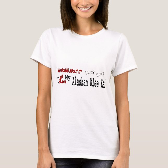 Alaska Klee Kai Apparel och gåvor T-shirt (Framsida)