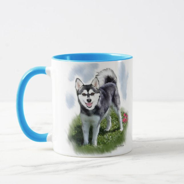 Alaska Klee Kai Art Mugg (Vänster)