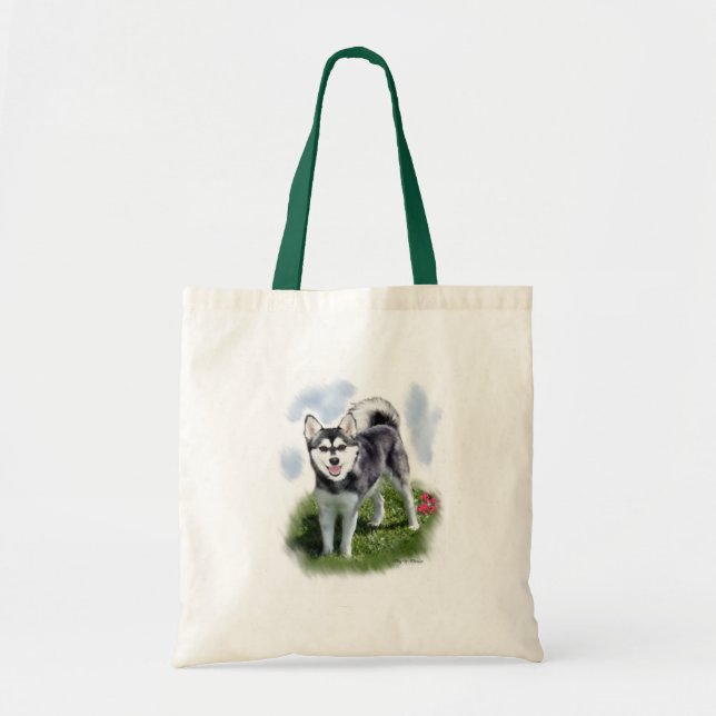 Alaska Klee Kai Art Tygkasse (Framsidan)