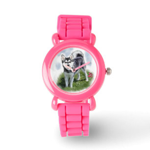 Alaska Klee Kai Hund Art Armbandsur