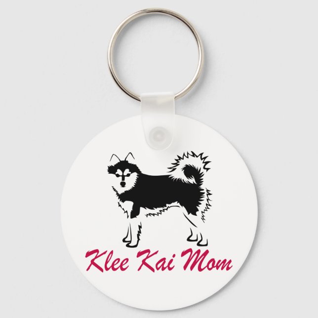 Alaska Klee Kai Mamma Nyckelring (Framsida)
