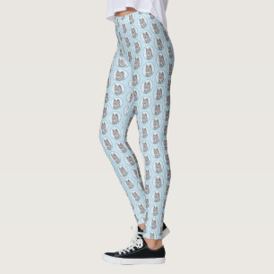Alaska Klee Kai Painting - Cute Original Hund Art Leggings