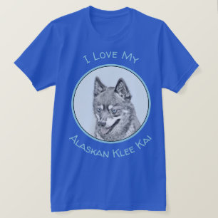 Alaska Klee Kai Painting - Cute Original Hund Art T Shirt