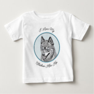 Alaska Klee Kai Painting - Cute Original Hund Art T Shirt