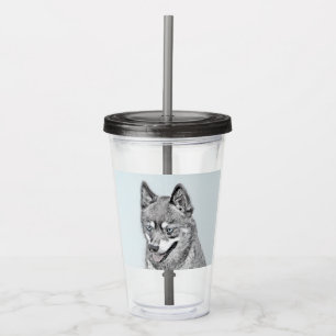 Alaska Klee Kai Painting - Cute Original Hund Art Take Away Mugg