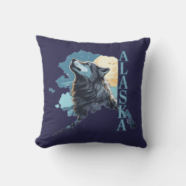 Alaska Kontur Varg och Måne Kudde