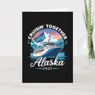 Alaska-kryssning 2025 Familj Vänner Grupp Alaskan Kort
