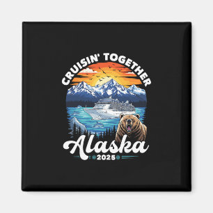 Alaska-kryssning 2025 Familj Vänner Grupp Alaskan Magnet