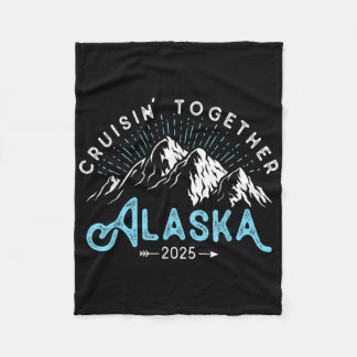 Alaska-kryssning 2025 Familj Vänner Semester Resa Fleecefilt