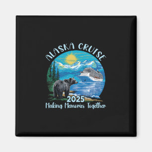Alaska-kryssning 2025 Matchande familj Vänner Alas Magnet