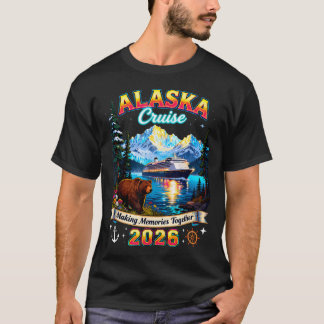 Alaska-kryssning 2026 Grizzlybjörn Naturälskare T Shirt