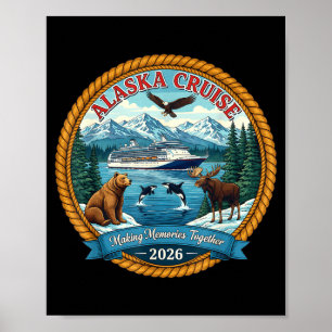 Alaska-kryssning 2026 Matchande vänner och familj Poster