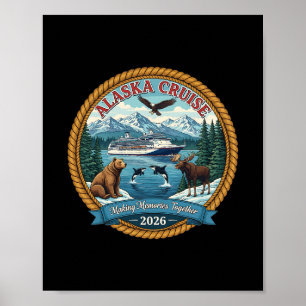 Alaska-kryssning 2026 Matchande vänner och familj Poster
