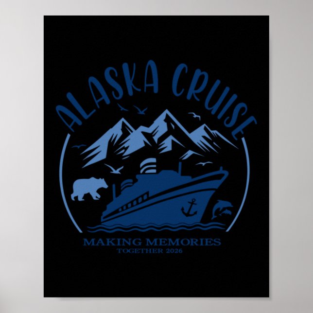 Alaska-kryssning 2026 poster (Framsidan)