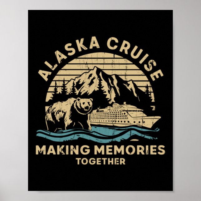 Alaska-kryssning gör minnen tillsammans poster (Framsidan)