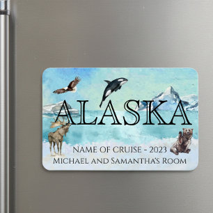 Alaska Kryssning Kryssning Skräddarsydd Björn Älg Magnet