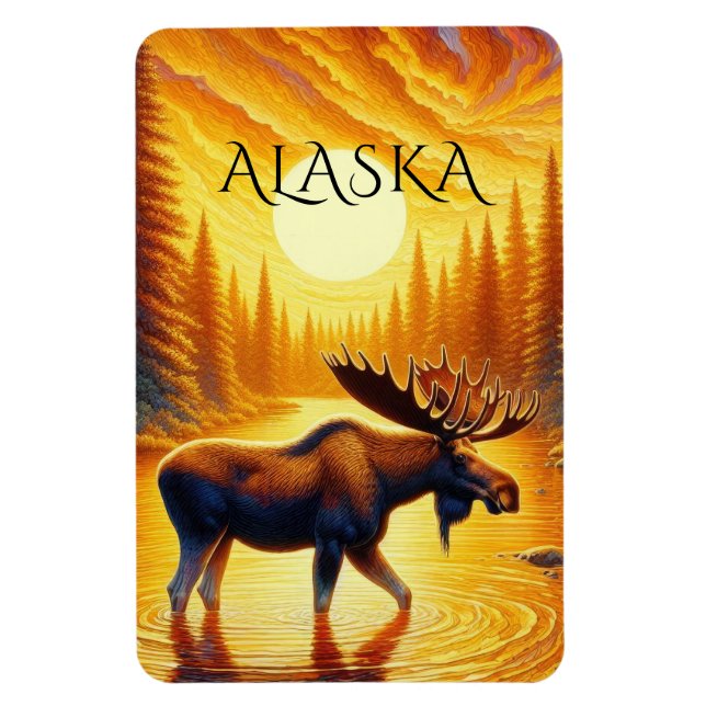 Alaska kryssningsfartyg hyttrum magnet (Vertikal)