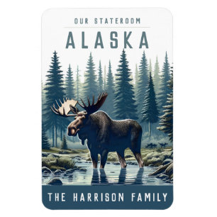 Alaska kryssningsfartyg hyttrum magnet