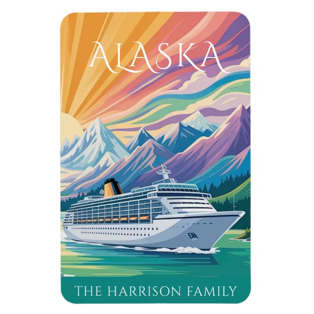 Alaska kryssningsfartyg hyttrum magnet (Vertikal)