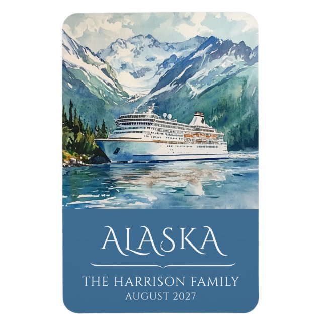 Alaska kryssningsfartyg stateroom magnet (Vertikal)