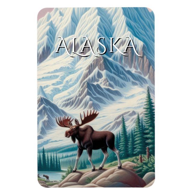 Alaska kryssningsfartyg stateroom magnet (Vertikal)