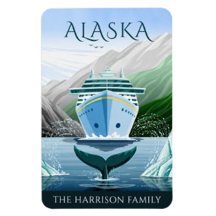Alaska kryssningsfartyg stateroom magnet