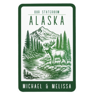 Alaska kryssningsfartyg stateroom magnet