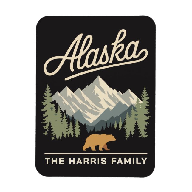 Alaska kryssningsfartyg stateroom magnet (Vertikal)