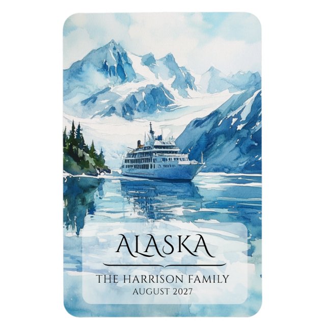 Alaska kryssningsfartyg stateroom magnet (Vertikal)