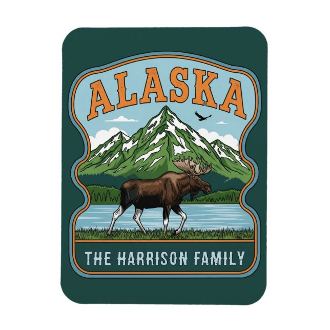 Alaska kryssningsfartyg stateroom magnet (Vertikal)