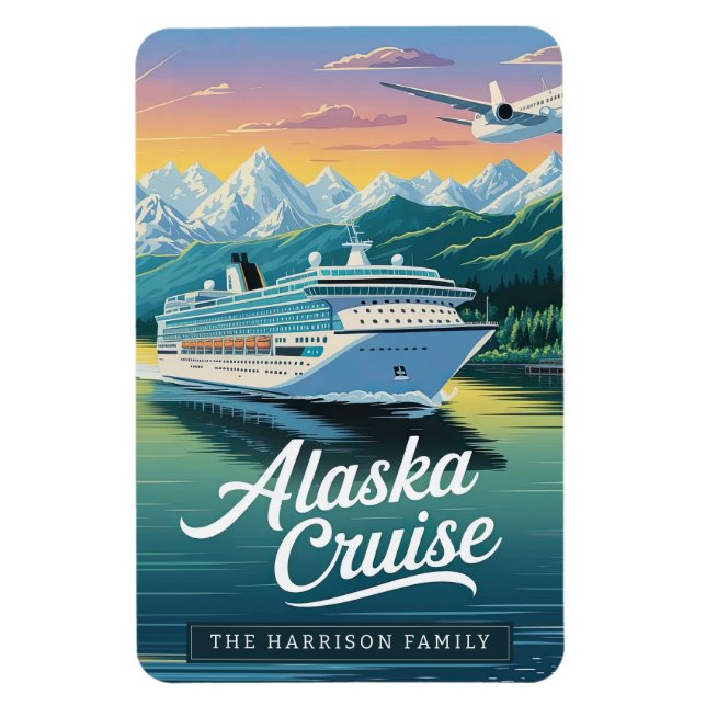 Alaska kryssningsfartyg stateroom magnet (Vertikal)