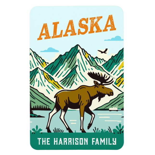 Alaska kryssningsfartyg stateroom magnet (Vertikal)