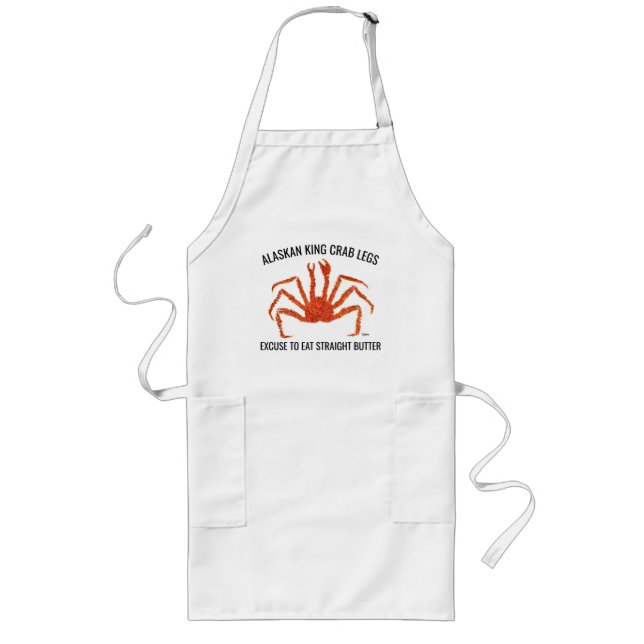 Alaska Kung Crab - Long Apron Långt Förkläde (Framsidan)