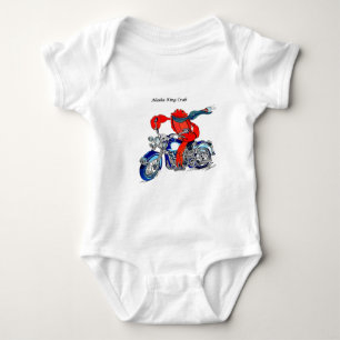 Alaska Kung Crab på motorcykel Tee Shirt