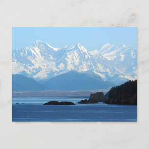Alaska Kusten bergen Ocean Photo Vykort