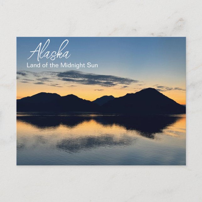 Alaska - Land Midnight Sol Vykort (Framsida)