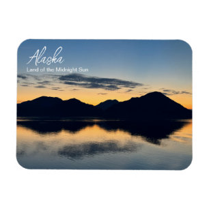 Alaska - Land Midnight Sol vykort Magnet