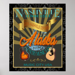 Alaska Land Music Fläkt Wall Poster
