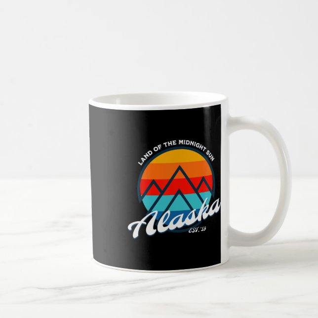 Alaska Land Of The Midnight Sun Semester Logotyp  Kaffemugg (Höger)