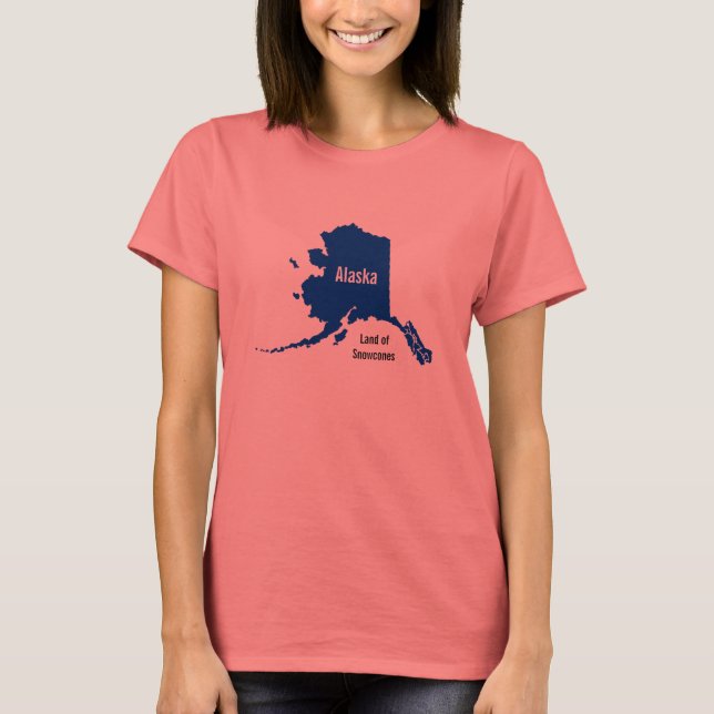 Alaska - Land Snowcones T-shirt (Framsida)