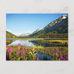Alaska landskapsfotografi med naturskön utsikt vykort