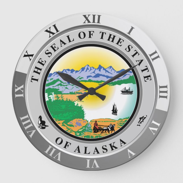 Alaska Large Clock Stor Klocka (Framsida)