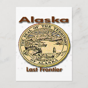 Alaska Last Frontier State Seal Vykort