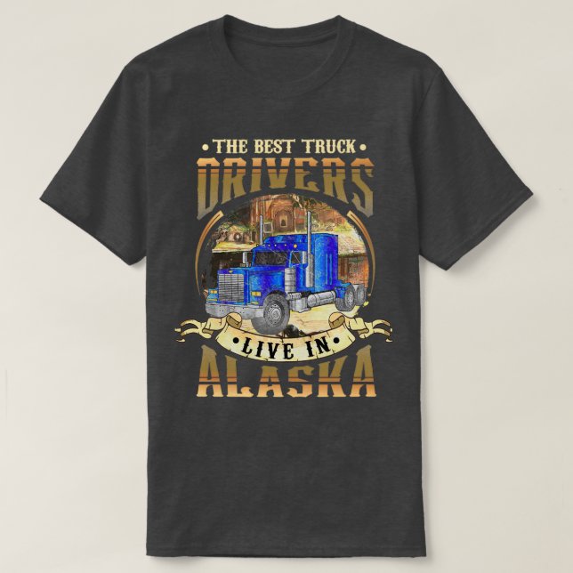 Alaska Lastbil Driver T Shirt (Design framsida)