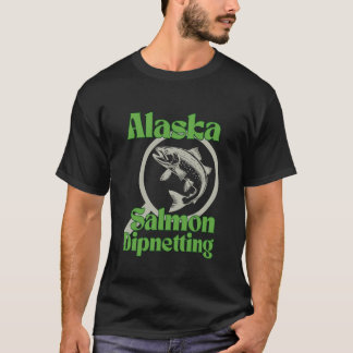 Alaska Lax Dipnetting Subsistensfiske Röd Lax T Shirt