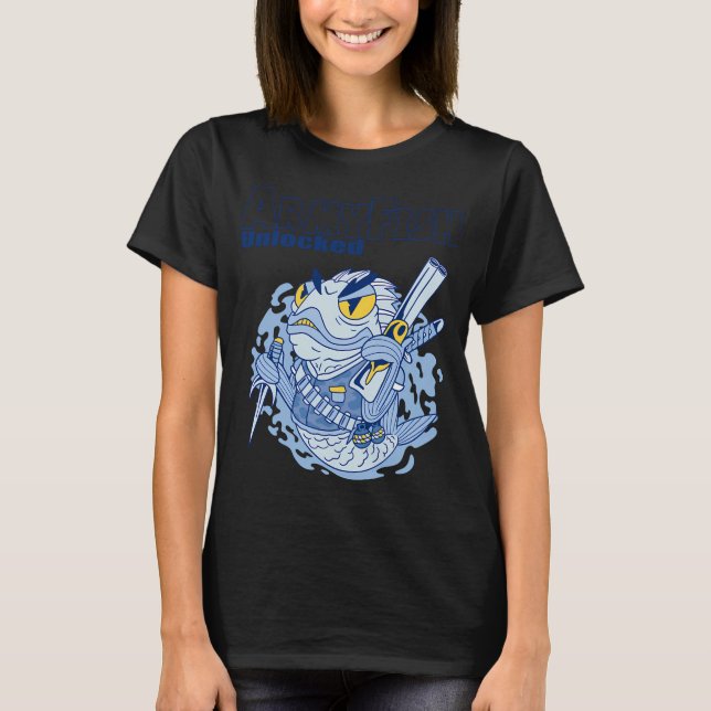 Alaska laxfiske t shirt (Framsida)