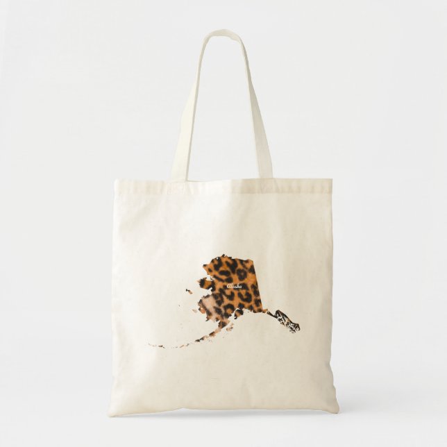 Alaska Leopard Print Tygkasse (Framsidan)