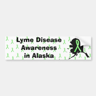 Alaska Lyme Disease Medvetenhet Bumperdekal Bildekal